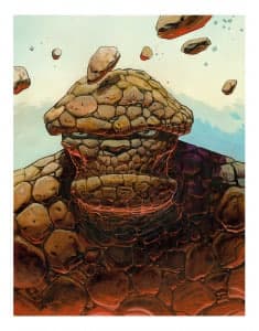 Estimation Dessin – Moebius, Dessin Original Format Raisin, Pastel Gras — 2