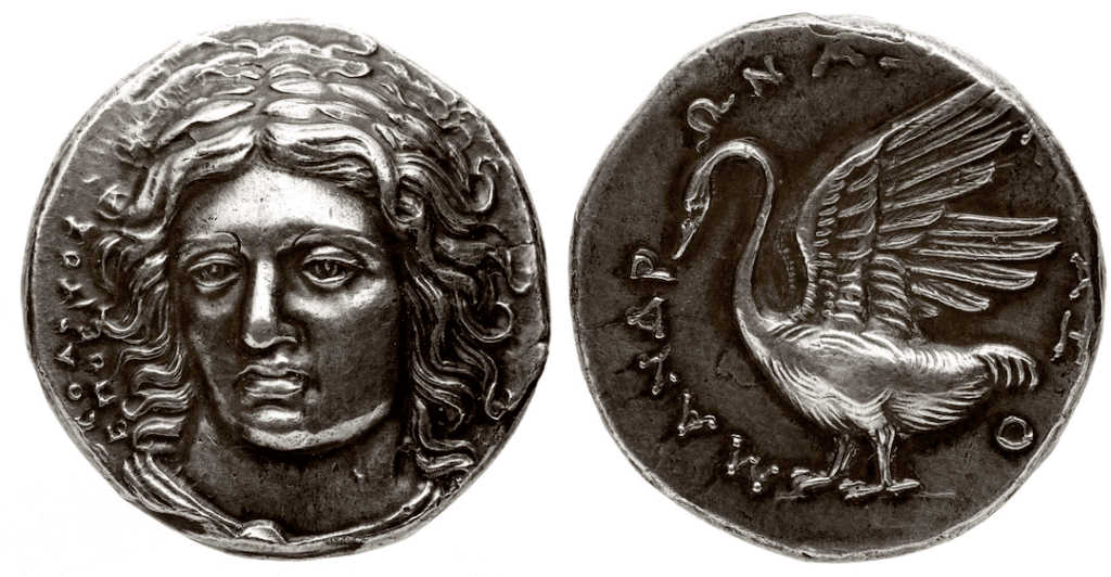Pièces de monnaies grecques antiques