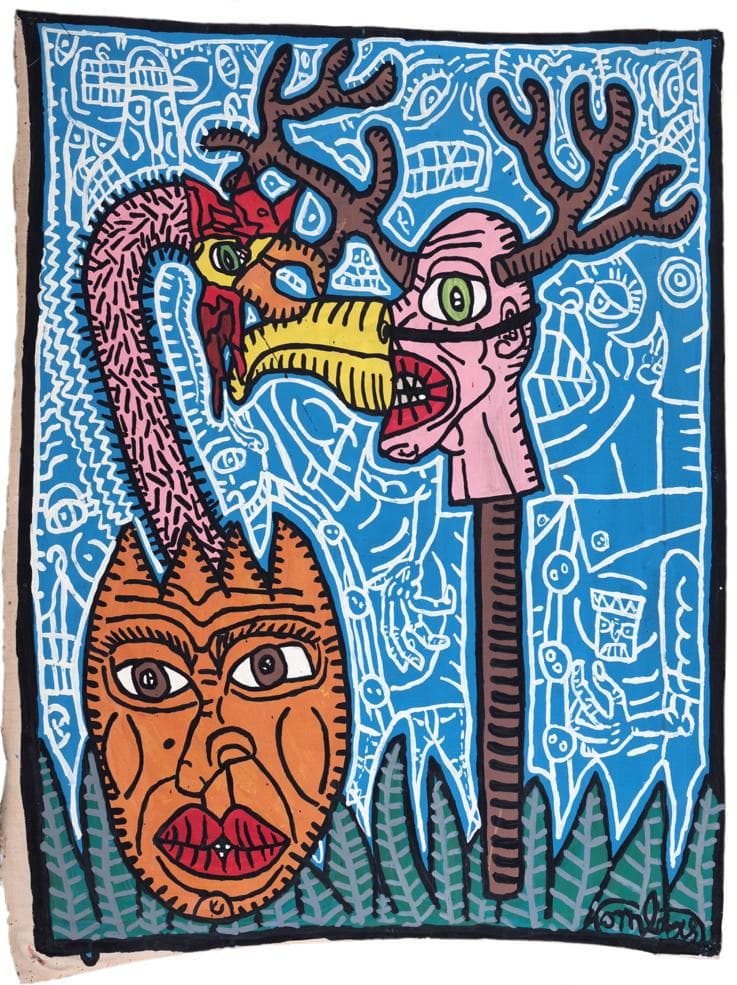 Peinture  “L’épouvantail à cocu” de Robert Combas : Vente et estimation