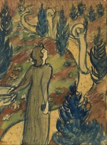 Adjudication à 25 000 euros d’une aquarelle de Maurice Denis