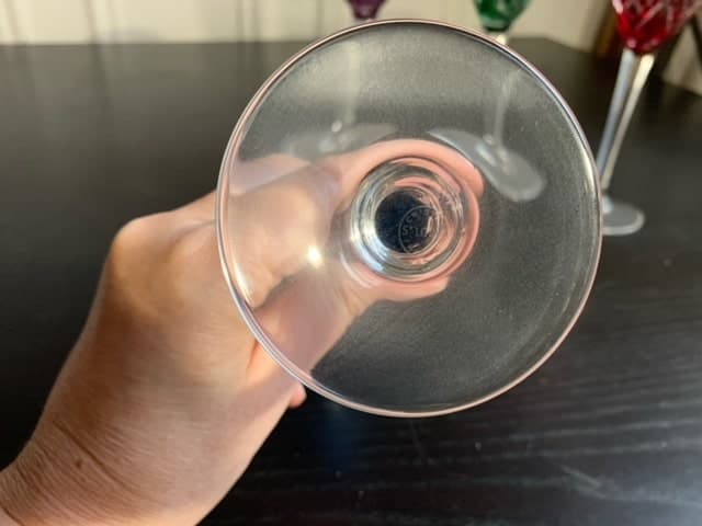 Estimation de la valeur du lot de 6 verres en cristal de la marque Saint Louis