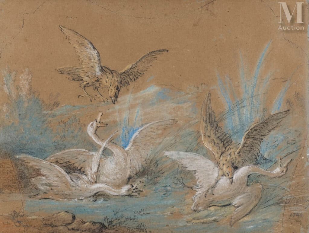 Dessin Jean-Baptiste Oudry : estimation gratuite