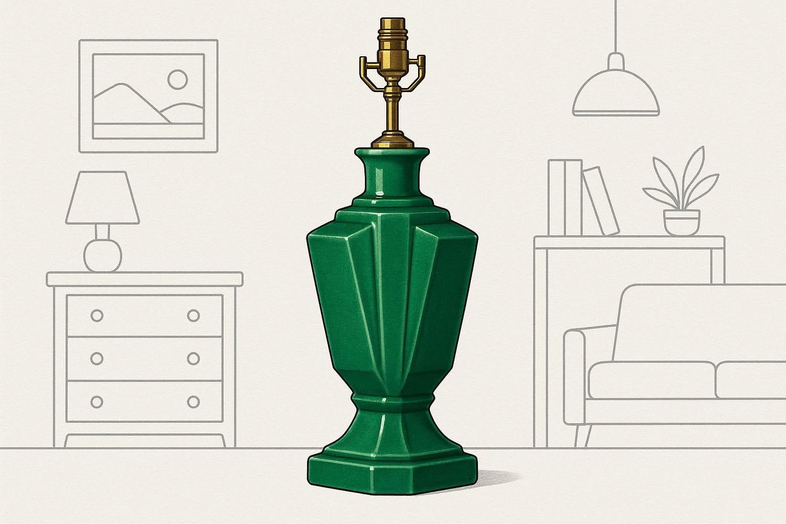 Pied de lampe