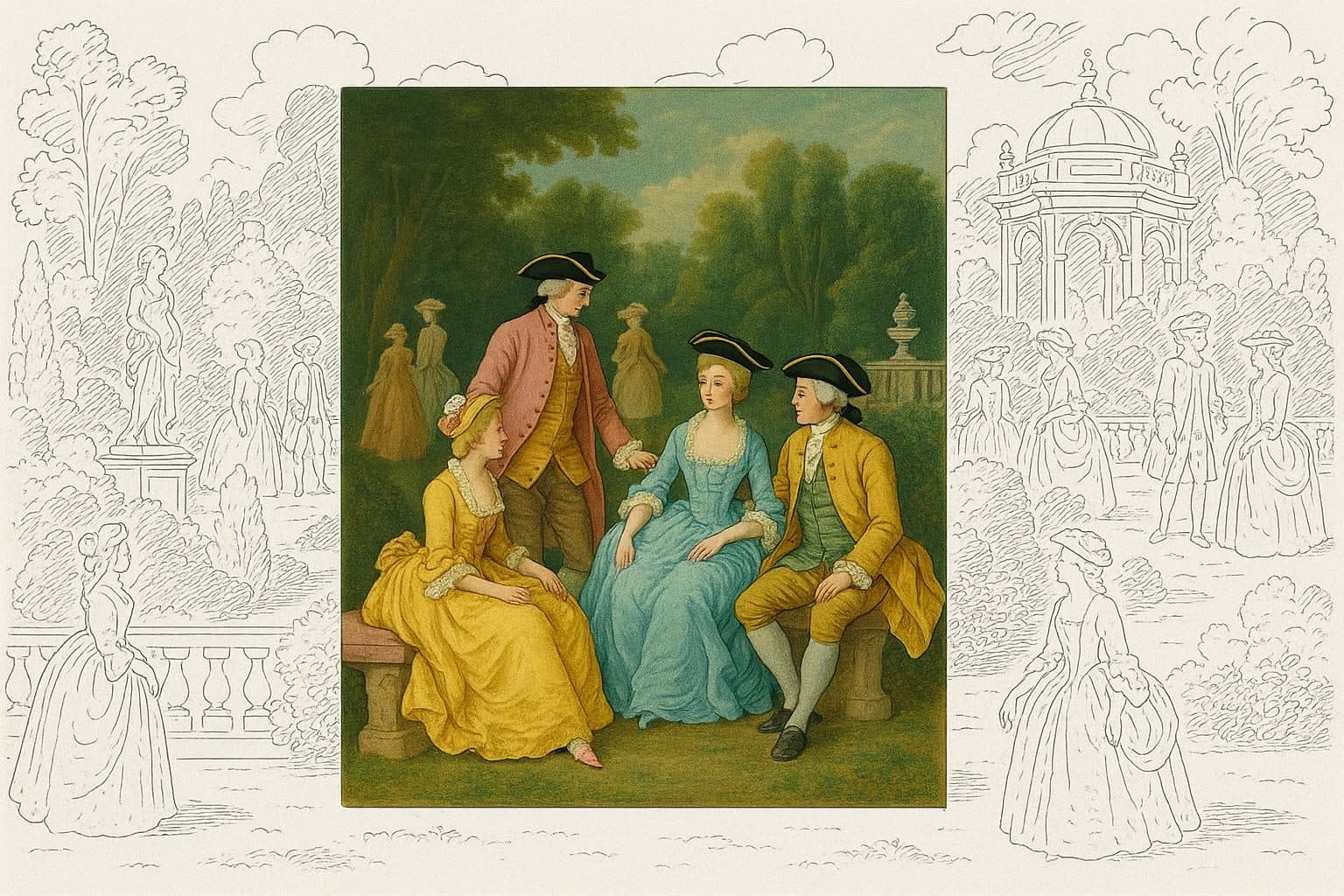 Tableau du XVIIIe siècle