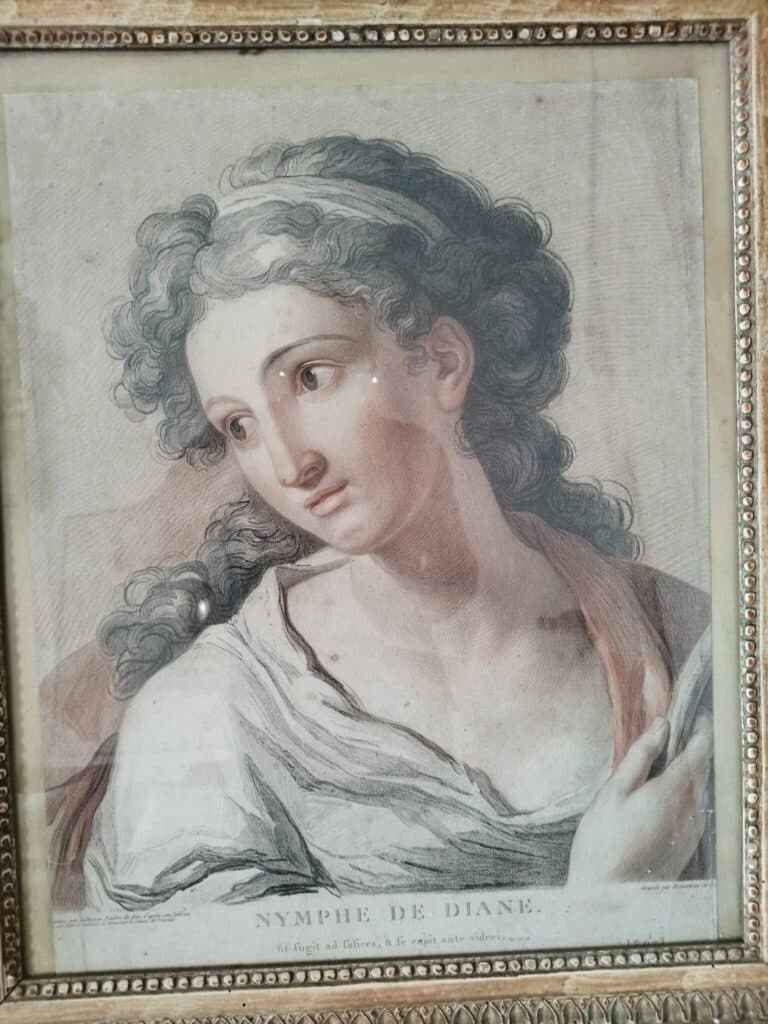 Estimation d’une gravure de la Nymphe de Diane par De Marteau