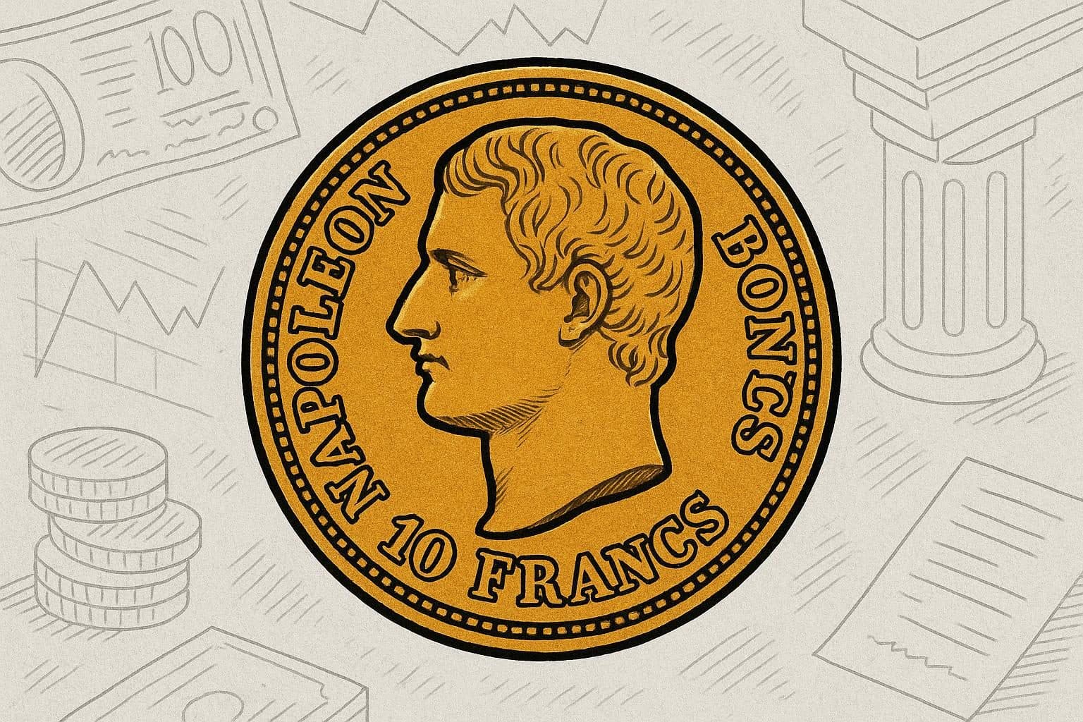 Louis d'or Napoléon 10 francs Louis d'or Napoléon 10 francs