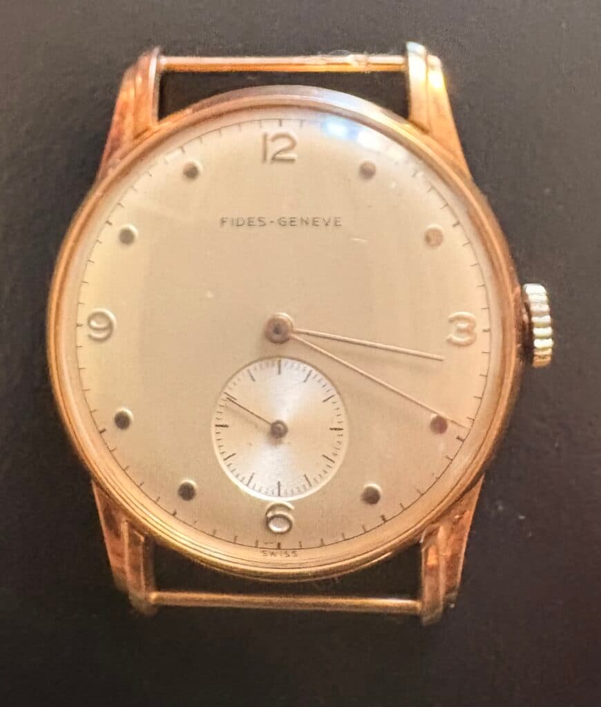 Estimation d’une montre suisse en or de marque Fines Genève pour homme Estimation d’une montre suisse en or de marque Fines Genève pour homme